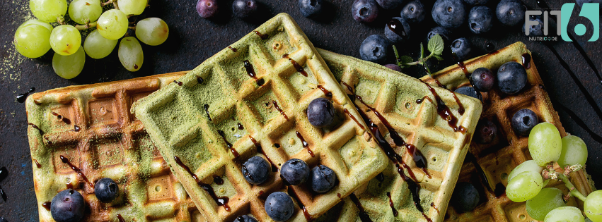 Gesunde Matcha-Waffeln