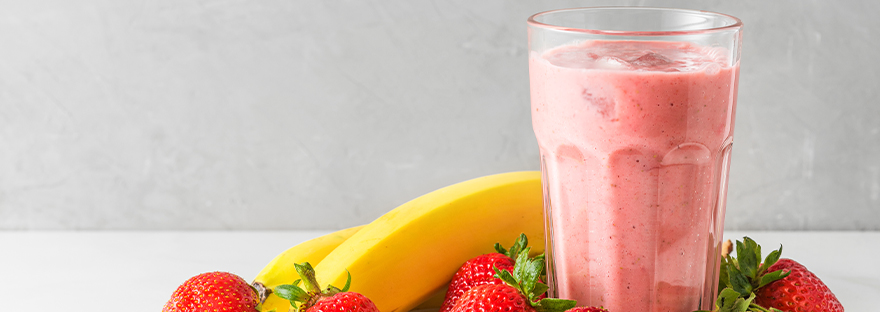 Obst und Joghurt Shake