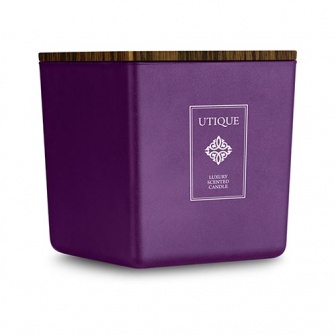 Utique luxuriöse Duftkerze Violet Oud 180g